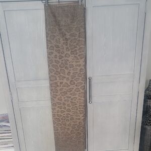 Anthropologie Brown Leopard Print Scarf